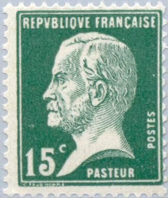 Francobolli-Pasteur, Louis-1924-Francia-15 c Francobolli-Pasteur, Louis-1924-Francia-15 c