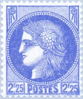 Francobolli-Cerere-1939-Francia-2,25 F Francobolli-Cerere-1939-Francia-2,25 F