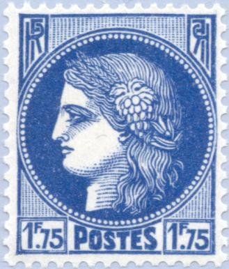 Francobolli-Cerere-1938-Francia-1,75 F Francobolli-Cerere-1938-Francia-1,75 F