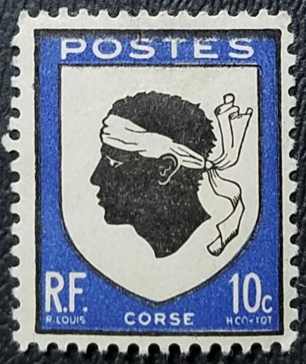 Francobolli-Corsica-1946-Francia-10 c Francobolli-Corsica-1946-Francia-10 c