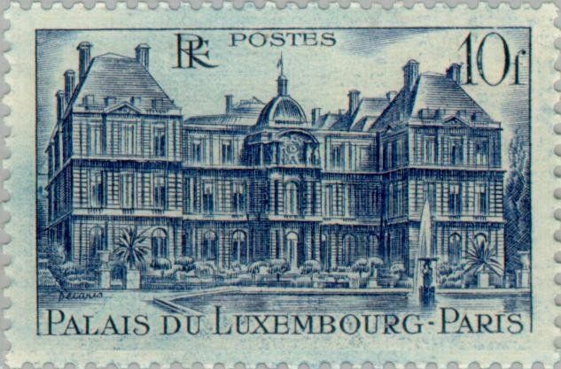 Francobolli-Il Palazzo del Lussemburgo-1946-Francia-10 F Francobolli-Il Palazzo del Lussemburgo-1946-Francia-10 F