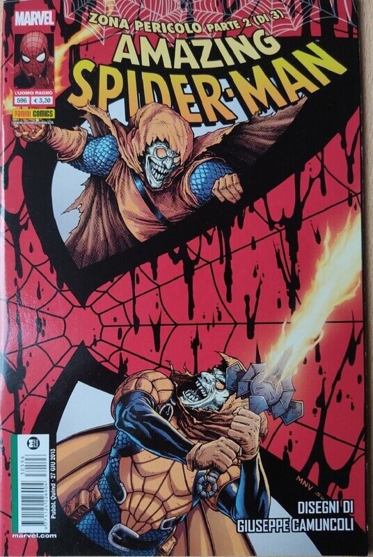 AMAZING SPIDER-MAN - Zona pericolo parte 2(di 3) L'uomo ragno N.596 - ed.Panini Comics AMAZING SPIDER-MAN - Zona pericolo parte 2(di 3) L'uomo ragno N.596 - ed.Panini Comics