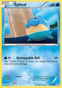Carta pokemon Spheal (DRX 29)-Stirpe dei Draghi-C - lingua ITA-condizione EX