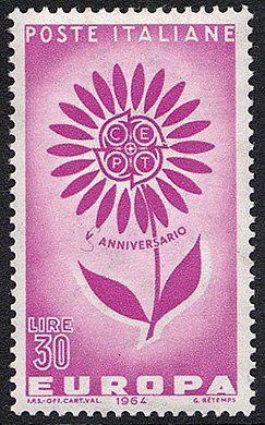 Francobollo Usato Rep. Italiana 1964 EUROPA UNITA: 9^ EMISSIONE 30 Lire Francobollo Usato Rep. Italiana 1964 EUROPA UNITA: 9^ EMISSIONE 30 Lire