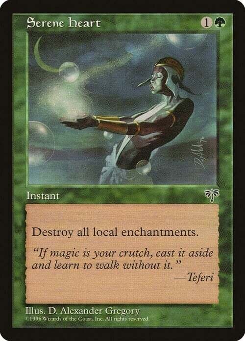 Carta MTG-Cuore Sereno-Mirage-ITA-EX-Common Carta MTG-Cuore Sereno-Mirage-ITA-EX-Common