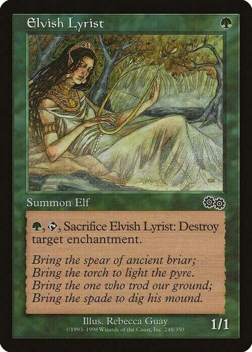 Carta MTG-Lirico Elfico-Saga di Urza-EN-Good-Uncommon Carta MTG-Lirico Elfico-Saga di Urza-EN-Good-Uncommon