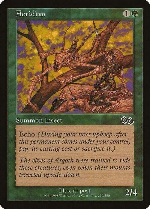 Carta MTG-Acridian-Saga di Urza-EN-Good-Uncommon