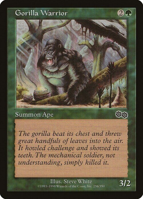 Carta MTG-Guerriero Gorilla-Saga di Urza-EN-Good-Common Carta MTG-Guerriero Gorilla-Saga di Urza-EN-Good-Common