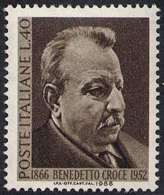 Francobollo Usato Rep. Italiana 1966 CENTENARIO DELLA NASCITA DI BENEDETTO CROCE