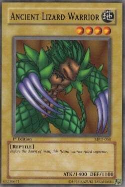 Carta YUGIOH-Antico Guerriero Lucertola-PMT-ITA-Poor-Common