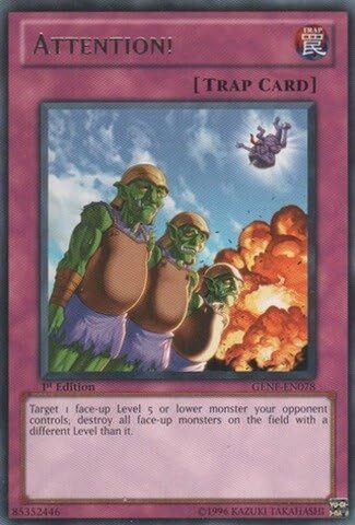 Carta YUGIOH-Attenzione!-GENF-IT078-ITA-EX-Rare 1.Ed