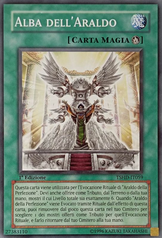 Carta YUGIOH-Alba dell'Araldo-THSD-IT059-ITA-EX-Common Carta YUGIOH-Alba dell'Araldo-THSD-IT059-ITA-EX-Common