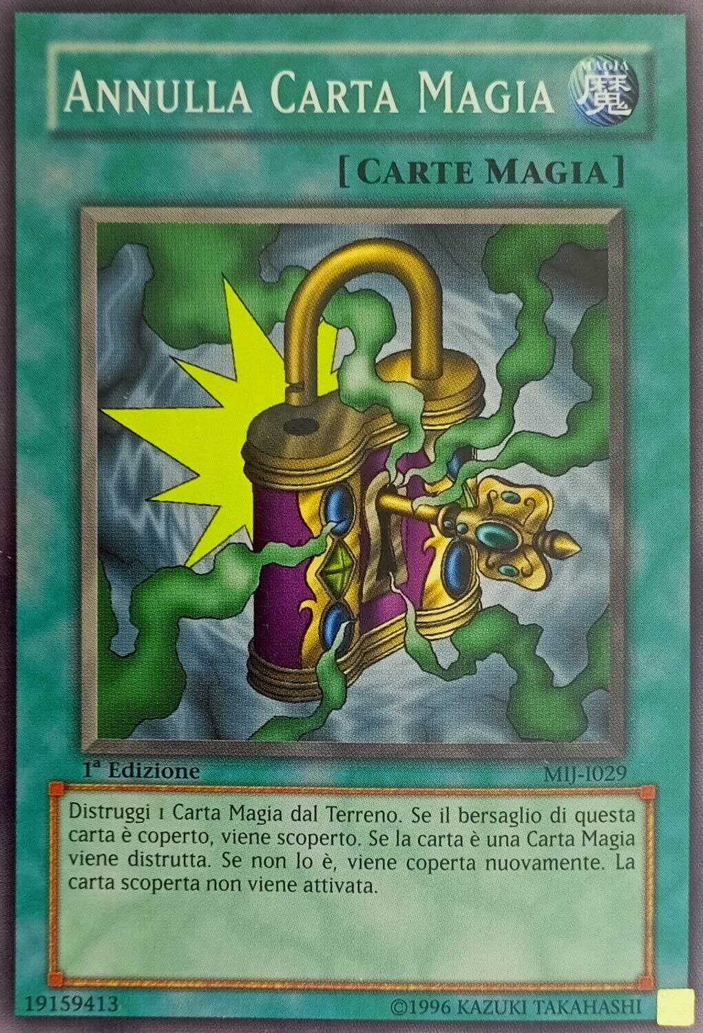 Carta YUGIOH-Annulla Carta Magia-MIJ-I029-ITA-Poor-Common 1.Ed