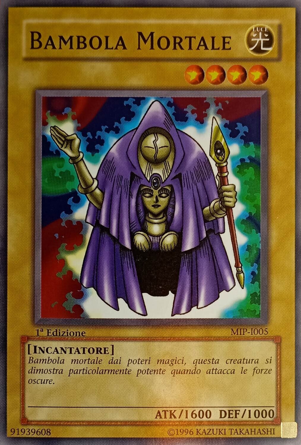 Carta YUGIOH-Bambola Mortale-MIP-I005-ITA-Good-Common 1.Ed Carta YUGIOH-Bambola Mortale-MIP-I005-ITA-Good-Common 1.Ed