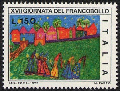 Francobollo Usato Rep. Italiana 1975 17^ GIORNATA DEL FRANCOBOLLO '75 150 Lire Francobollo Usato Rep. Italiana 1975 17^ GIORNATA DEL FRANCOBOLLO '75 150 Lire