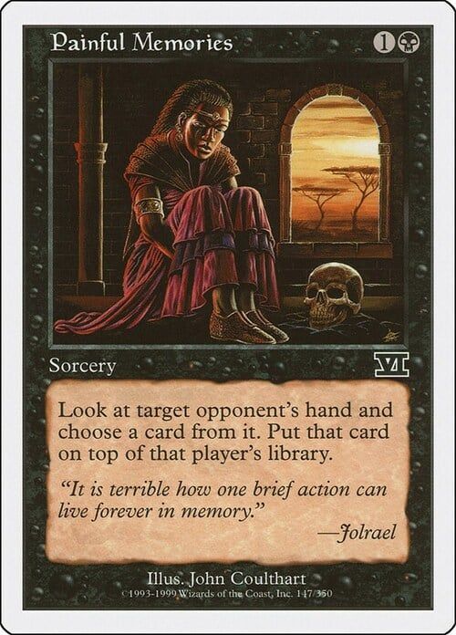 Carta MTG-Ricordi Dolorosi-Sesta Edizione-N.147-ITA-EX- Carta MTG-Ricordi Dolorosi-Sesta Edizione-N.147-ITA-EX-