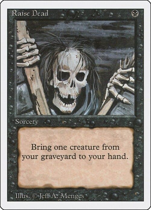 Carta MTG-Raise Dead-Revised-N.124-EN-EX- Carta MTG-Raise Dead-Revised-N.124-EN-EX-