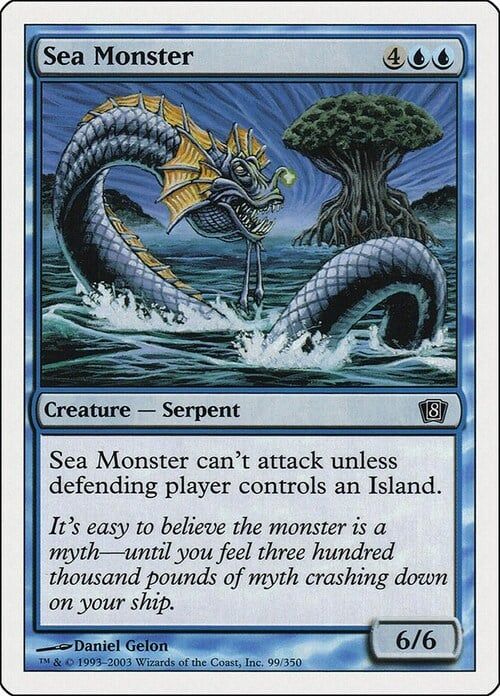 Carta MTG-Mostro Marino-Ottava Edizione-N.099-ITA-Good- Carta MTG-Mostro Marino-Ottava Edizione-N.099-ITA-Good-