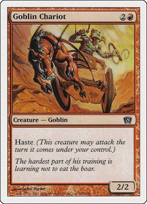 Carta MTG-Carro Goblin-Ottava Edizione-N.176-ITA-EX- Carta MTG-Carro Goblin-Ottava Edizione-N.176-ITA-EX-