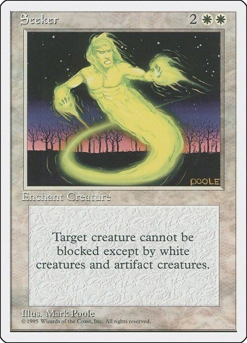 Carta MTG-Seeker-Quarta Edizione-N.011-EN-EX- Carta MTG-Seeker-Quarta Edizione-N.011-EN-EX-