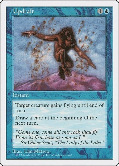 Carta MTG-Updraft-Quinta Edizione-N.096-EN-Poor- Carta MTG-Updraft-Quinta Edizione-N.096-EN-Poor-