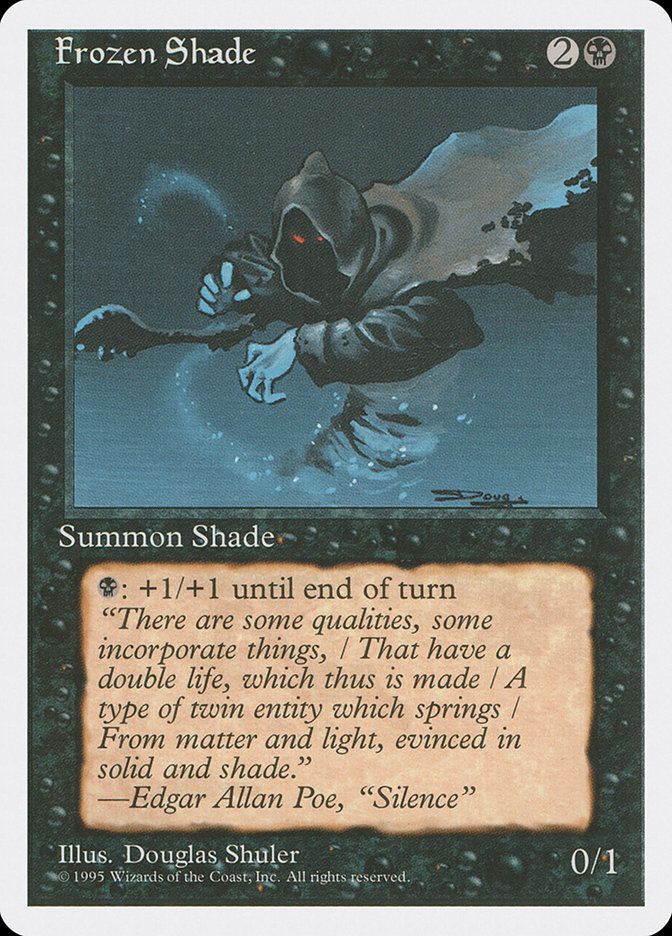 Carta MTG-Frozen Shade-Quarta Edizione-N.145-EN-EX- Carta MTG-Frozen Shade-Quarta Edizione-N.145-EN-EX-