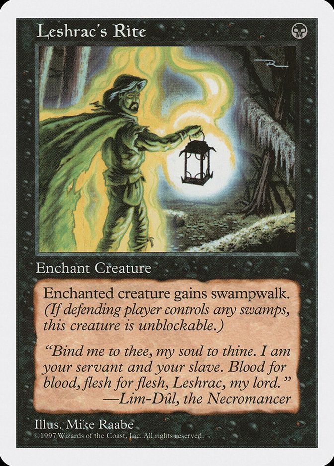 Carta MTG-Rito di Leshrac-Quinta Edizione-N.123-ITA-EX- Carta MTG-Rito di Leshrac-Quinta Edizione-N.123-ITA-EX-