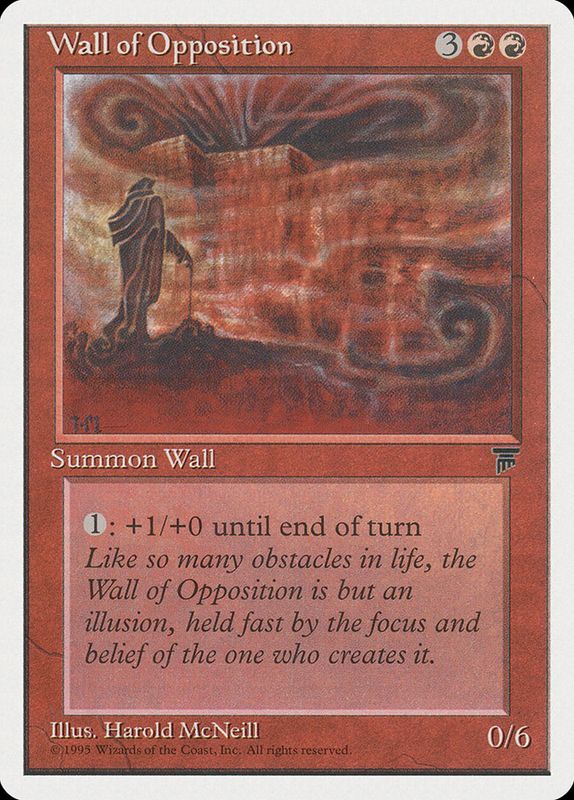 Carta MTG-Wall of Opposition-Chronicles-N.048-EN-EX- Carta MTG-Wall of Opposition-Chronicles-N.048-EN-EX-