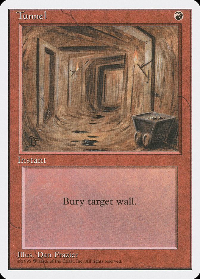 Carta MTG-Tunnel-Quarta Edizione-N.207-ITA-Good- Carta MTG-Tunnel-Quarta Edizione-N.207-ITA-Good-