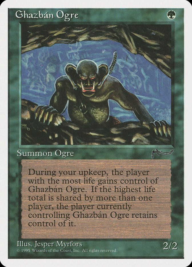 Carta MTG-Ghazbán Ogre-Chronicles-N.057-EN-EX- Carta MTG-Ghazbán Ogre-Chronicles-N.057-EN-EX-