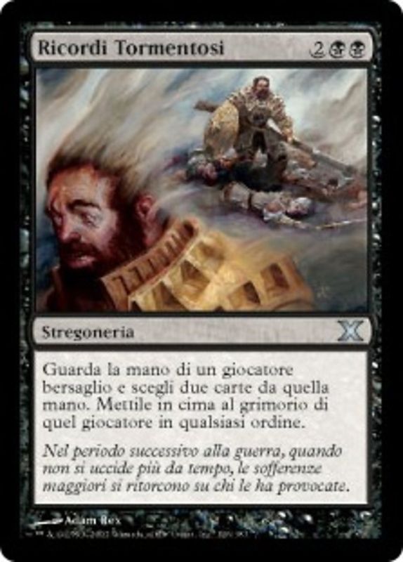 Carta MTG-Ricordi Tormentosi-Decima Edizione-N.126-ITA-Good-Uncommon Carta MTG-Ricordi Tormentosi-Decima Edizione-N.126-ITA-Good-Uncommon