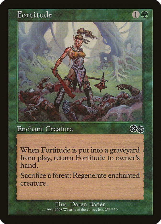 Carta MTG-Fortitude-Saga di Urza-N.253-EN-LP-Common Carta MTG-Fortitude-Saga di Urza-N.253-EN-LP-Common