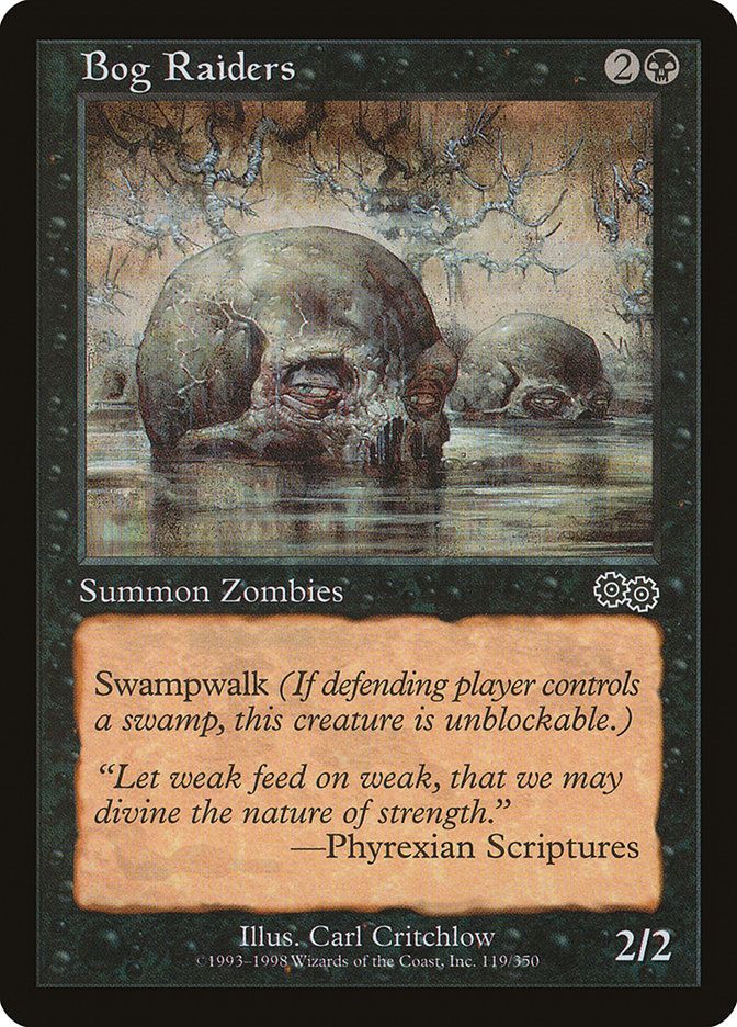 Carta MTG-Bog Raiders-Saga di Urza-N.119-EN-Good-Common Carta MTG-Bog Raiders-Saga di Urza-N.119-EN-Good-Common