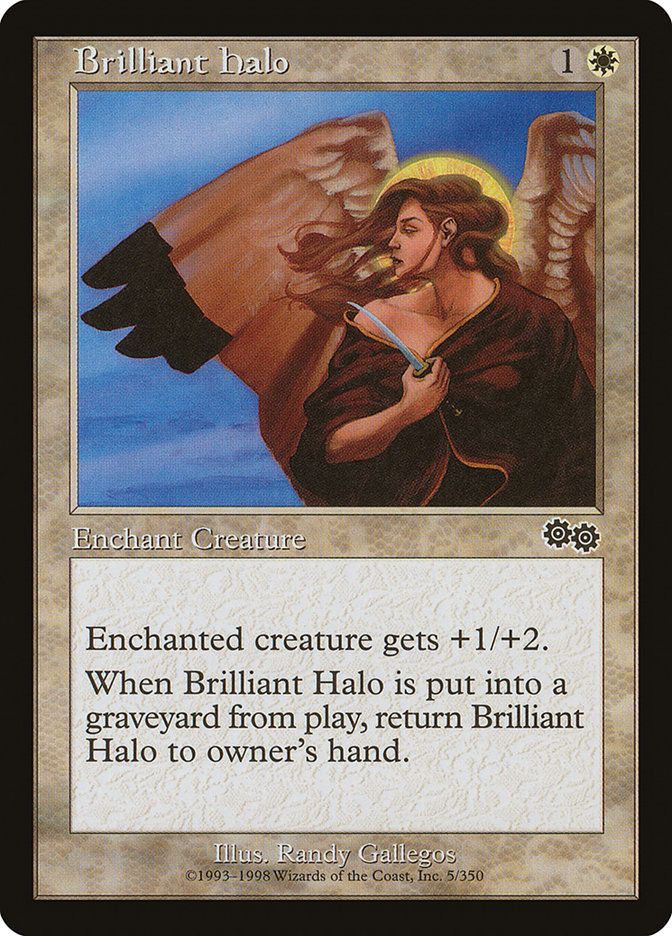 Carta MTG-Brilliant Halo-Saga di Urza-N.005-EN-EX-Common Carta MTG-Brilliant Halo-Saga di Urza-N.005-EN-EX-Common