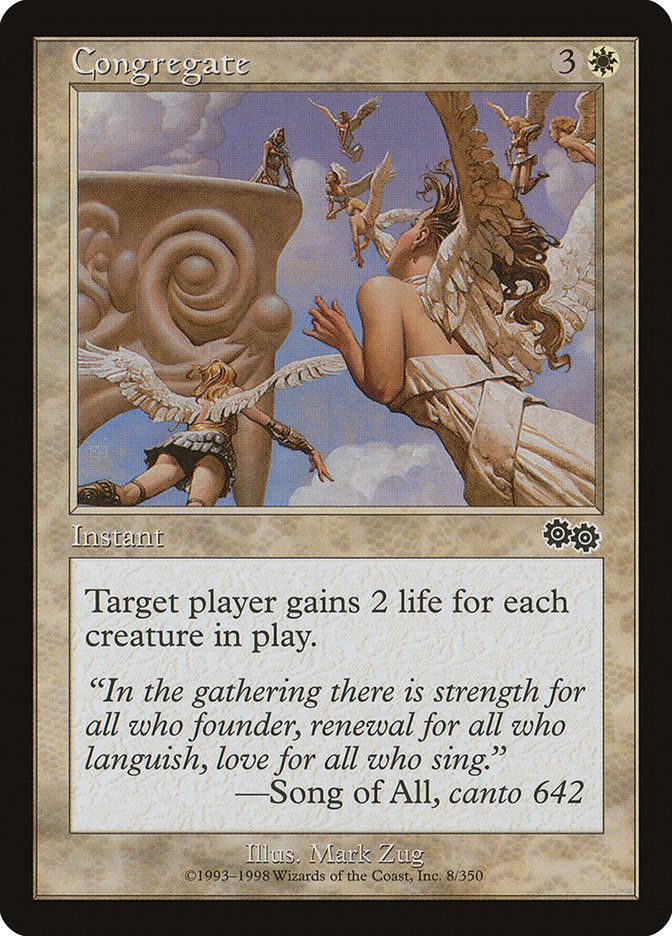 Carta MTG-Congregate-Saga di Urza-N.008-EN-Good-Common Carta MTG-Congregate-Saga di Urza-N.008-EN-Good-Common