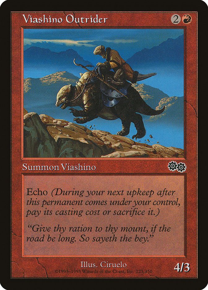 Carta MTG-Viashino Outrider-Saga di Urza-N.223-EN-LP-Common Carta MTG-Viashino Outrider-Saga di Urza-N.223-EN-LP-Common