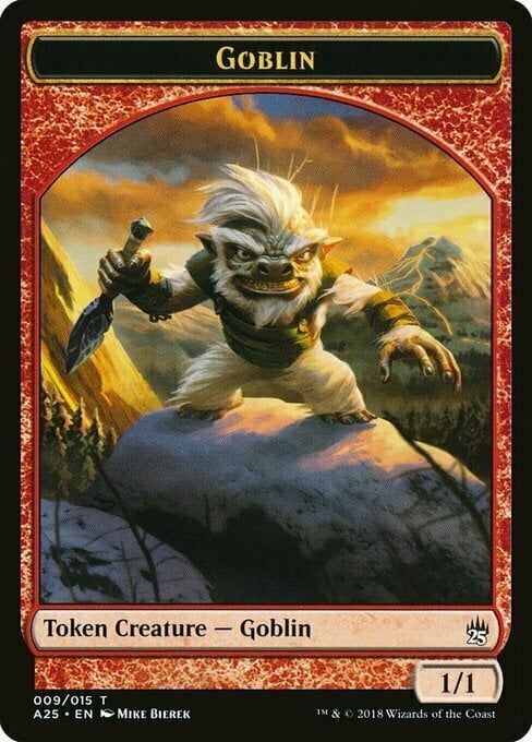 Carta MTG-Goblin Token (Red 1/1)-Masters 25-T09-EN-EX-Common Carta MTG-Goblin Token (Red 1/1)-Masters 25-T09-EN-EX-Common