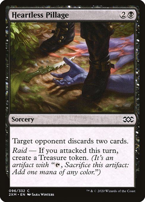 Carta MTG-Heartless Pillage-Double Masters-96-EN-EX- C Carta MTG-Heartless Pillage-Double Masters-96-EN-EX- C