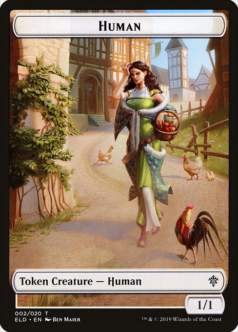Carta MTG-Human-Throne of Eldraine-2-EN-EX-Common Carta MTG-Human-Throne of Eldraine-2-EN-EX-Common