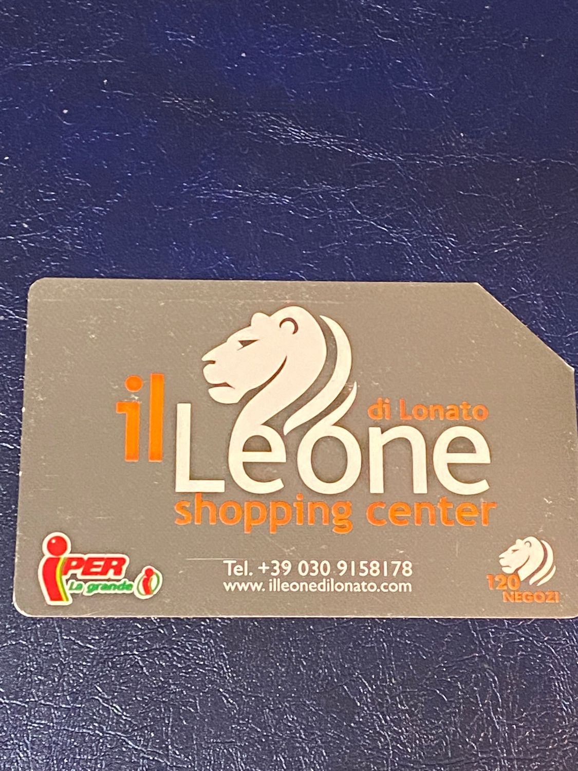 Scheda telefonica - Il Leone - Shopping Center Usata 5€ Tir: 90.000