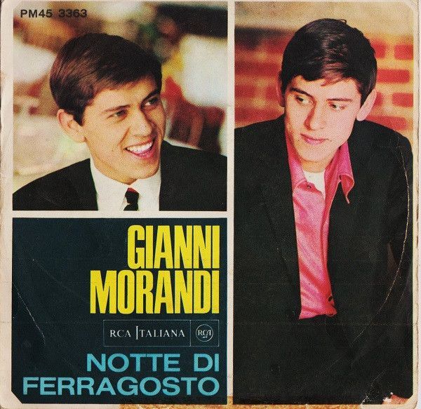 Vinile, 7 Vinile, 7", 45 RPM, Mono-Gianni Morandi – Notte Di Ferragosto-Italy-Pop-1966-Good/Poor