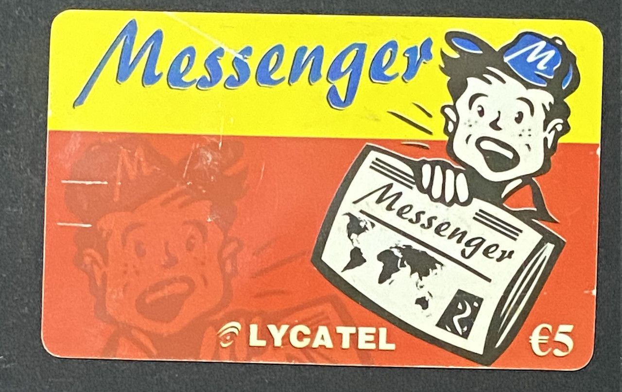Scheda Telefonica Lycatel Messenger 5 Euro Usata Vintage