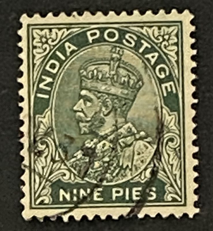 Francobollo India Britannica 1931 Re Giorgio V 9 Pies Nine Pies Usato Francobollo India Britannica 1931 Re Giorgio V 9 Pies Nine Pies Usato