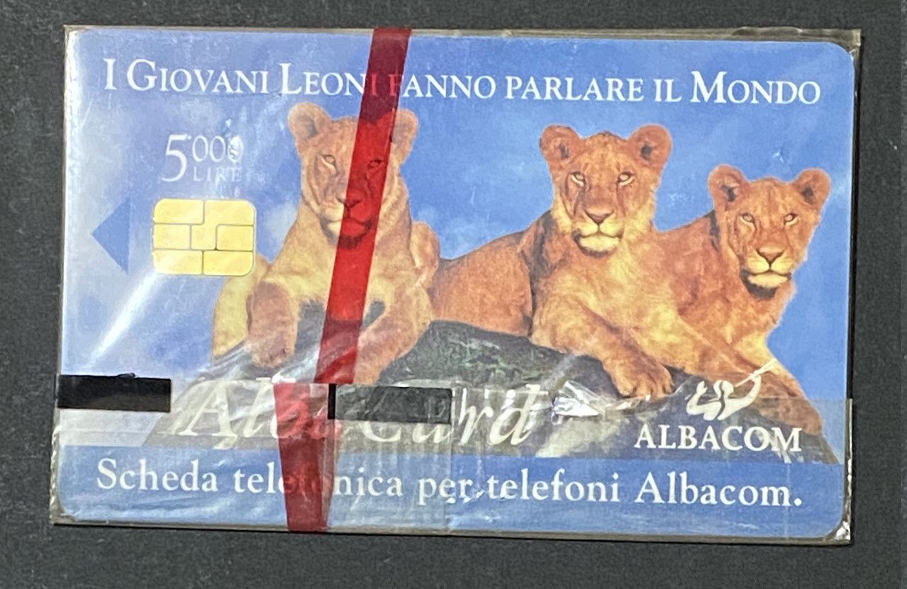 Scheda Telefonica Albacom I Giovani Leoni 5000 Lire Nuova Sigillata Tiratura 20000 Scheda Telefonica Albacom I Giovani Leoni 5000 Lire Nuova Sigillata Tiratura 20000