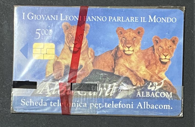 Scheda Telefonica Albacom I Giovani Leoni 5000 Lire Nuova Sigillata Tiratura 20000 Scheda Telefonica Albacom I Giovani Leoni 5000 Lire Nuova Sigillata Tiratura 20000