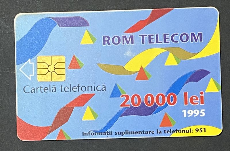 Scheda Telefonica Romania Rom Telecom 1995 20000 Lei Usata ROLC02