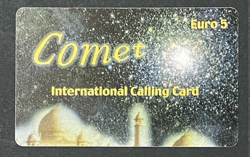 Scheda Telefonica Comet International Calling Card 5 Euro Usata Vintage Scheda Telefonica Comet International Calling Card 5 Euro Usata Vintage