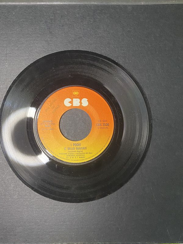 Vinile 45 Giri I Pooh - È bello riaverti / Ninna Nanna (1975 CBS 3536)