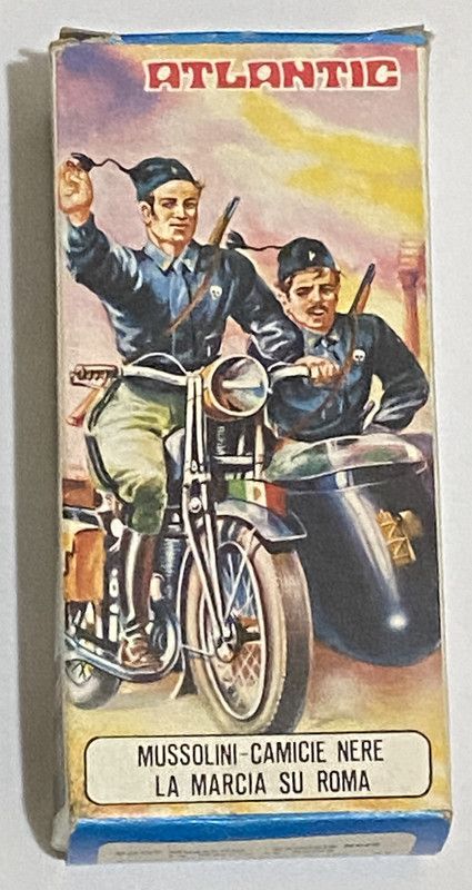 Soldatini Atlantic 8007/B Camicie Nere Sidecar La Marcia su Roma Anni 70 Box Soldatini Atlantic 8007/B Camicie Nere Sidecar La Marcia su Roma Anni 70 Box