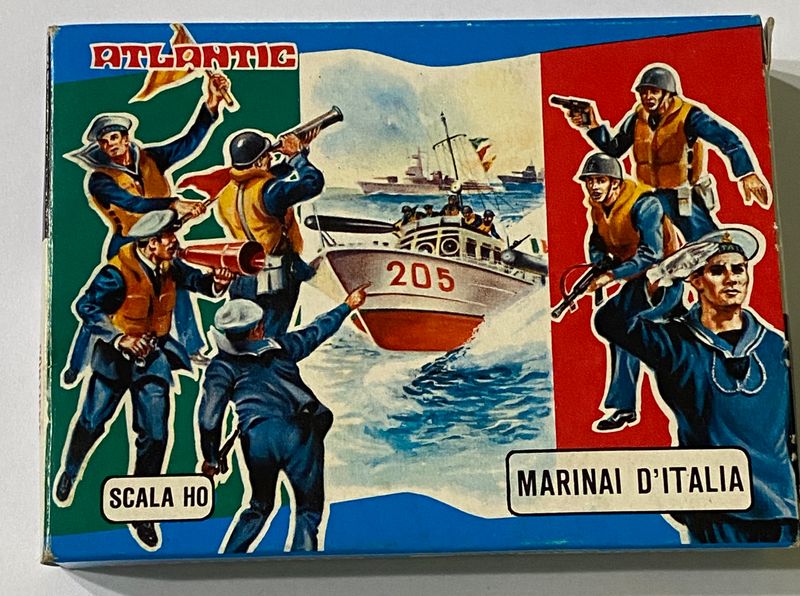 Soldatini Atlantic 9012 Marinai d'Italia Scala HO Vintage Box Soldatini Atlantic 9012 Marinai d'Italia Scala HO Vintage Box